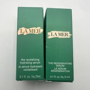 La Mer Revitalizing Hydrating Serum & Regenerating Serum 0.1oz 3ml Travel Size